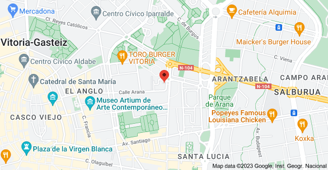 mapa de ubicación de Ingenergic en Vitoria
